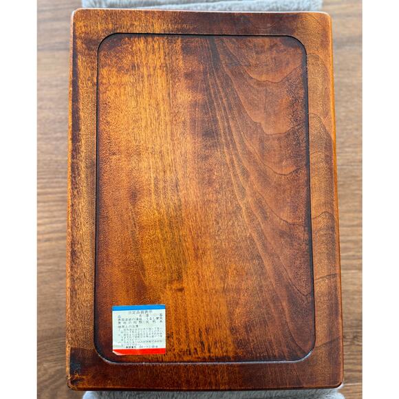 Vintage Japanese Urushi Lacquer Art Wooden Box, Handcarved Bird & Flower, Signed - Picture 5 of 16